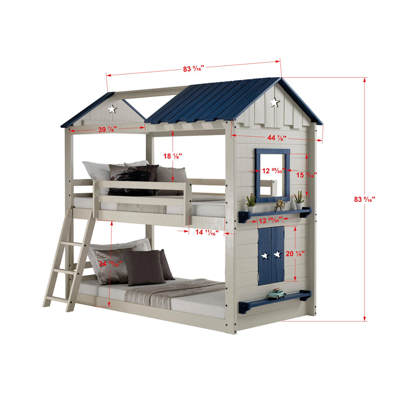 Donco Trading Company Kids Beds Bunk Bed 1580-TTLGB IMAGE 2