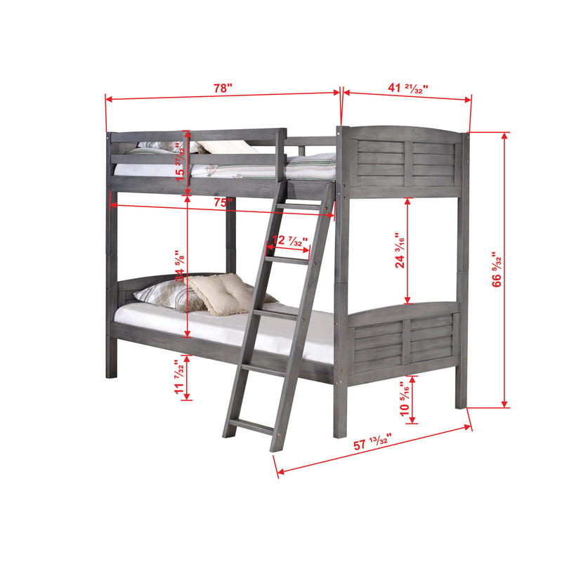 Donco Trading Company Kids Beds Bunk Bed 2010-TTAG IMAGE 10