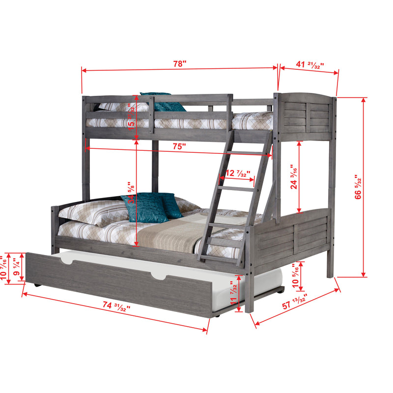 Donco Trading Company Kids Beds Bunk Bed 2012-TFAG_503-AG IMAGE 7