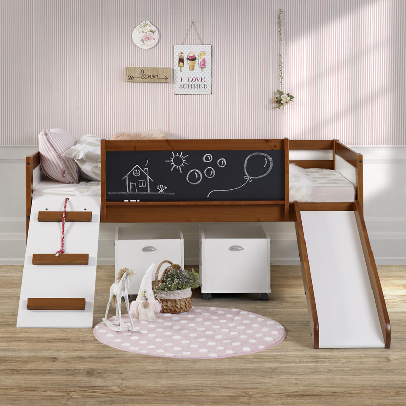 Donco Trading Company Kids Beds Loft Bed 3005-TLE_3005C-TLWWDG IMAGE 2