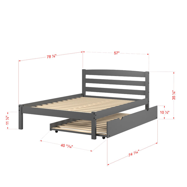 Donco Trading Company Kids Beds Bed 575-FDG_503-DG IMAGE 1