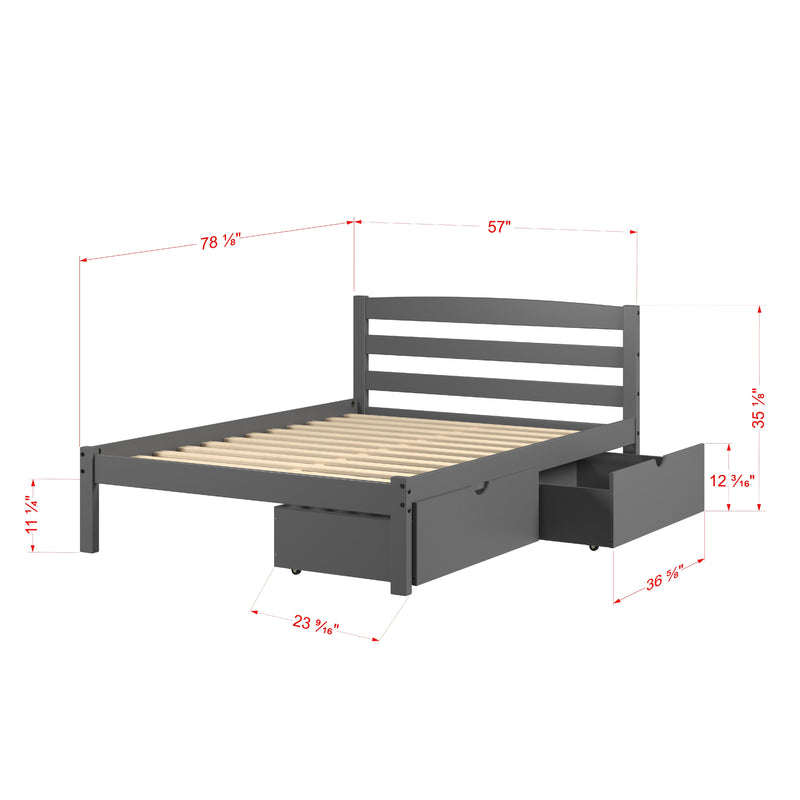 Donco Trading Company Kids Beds Bed 575-FDG_505-DG IMAGE 1