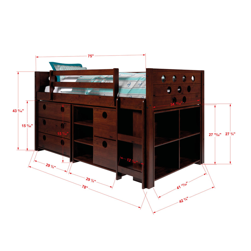 Donco Trading Company Kids Beds Loft Bed 780-TCP IMAGE 3