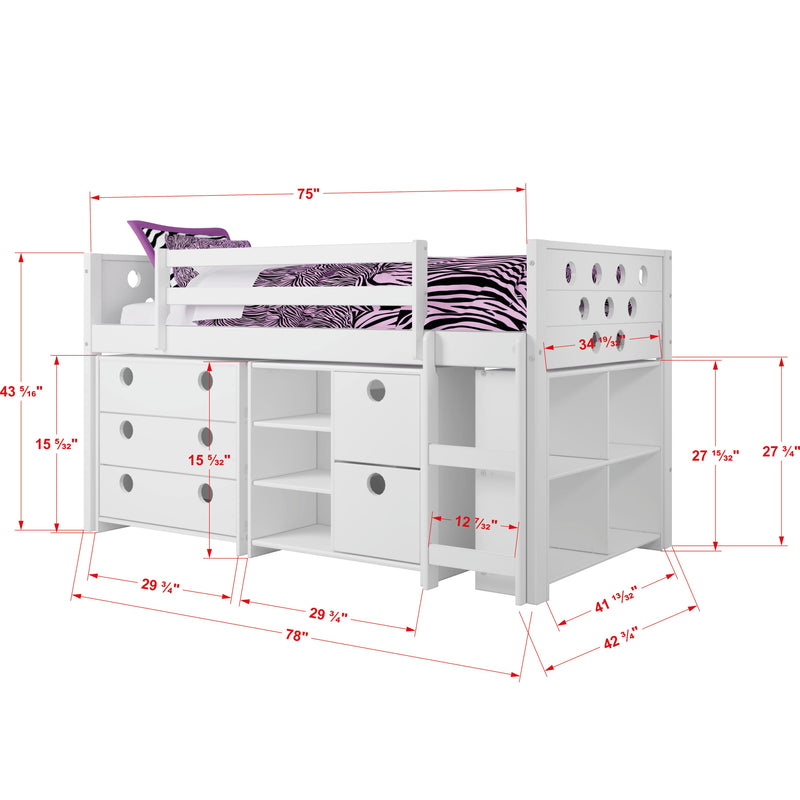 Donco Trading Company Kids Beds Loft Bed 780-TW IMAGE 3