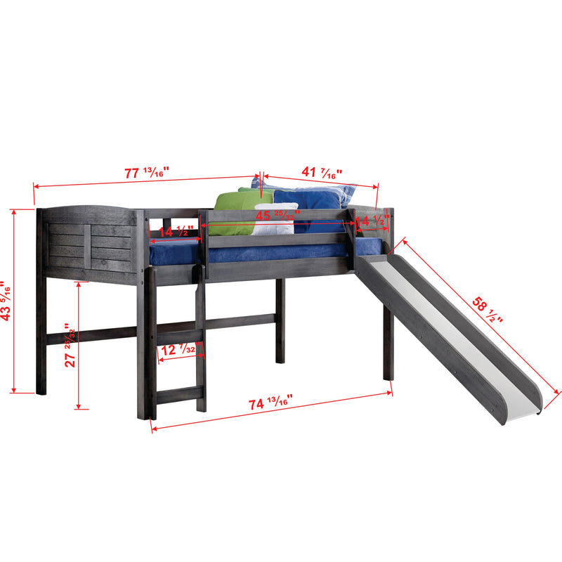 Donco Trading Company Kids Beds Loft Bed 790-AAG_785-AG IMAGE 4