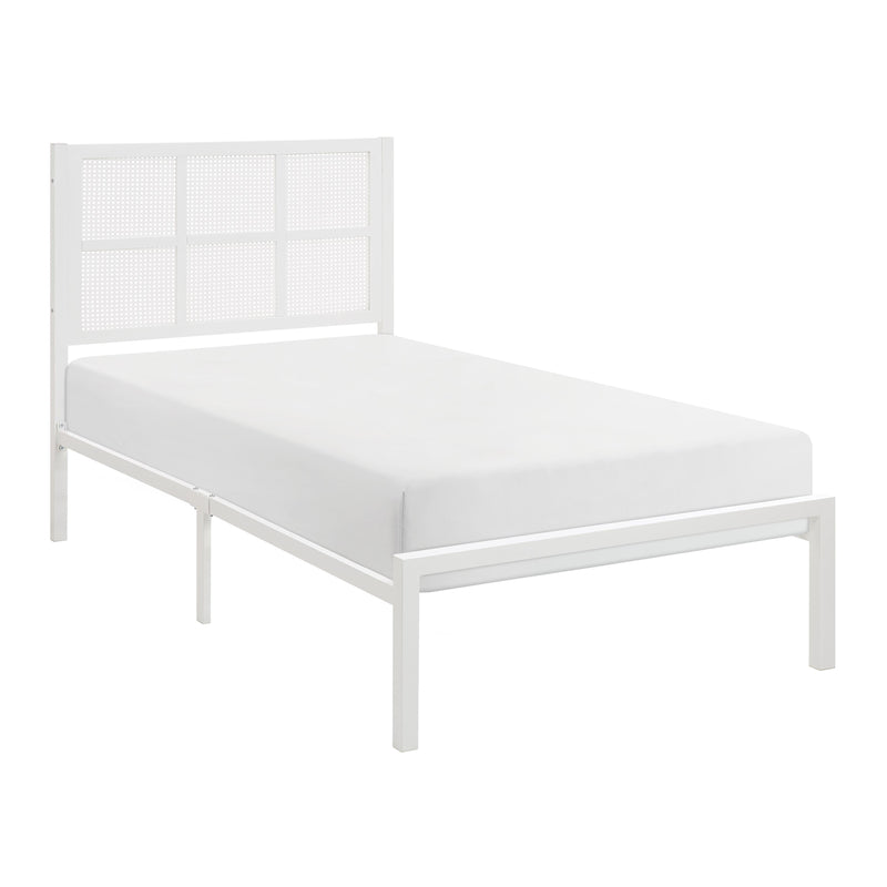 Homelegance Sanibel 1635WHT-1 Twin Platform Bed IMAGE 2