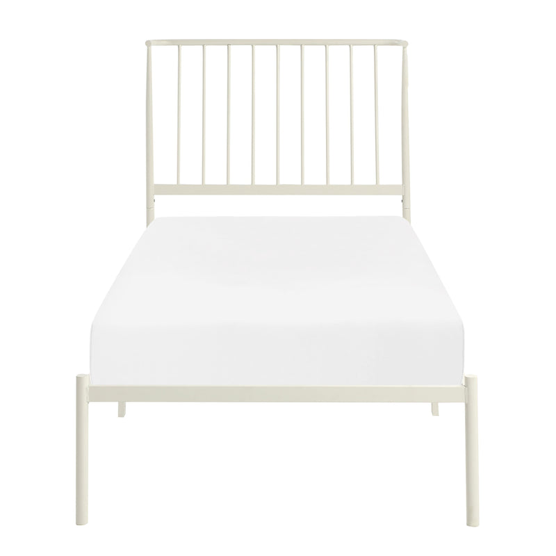 Homelegance Augusta 1630WHT-1 Twin Platform Bed IMAGE 1