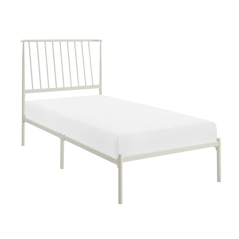 Homelegance Augusta 1630WHT-1 Twin Platform Bed IMAGE 2