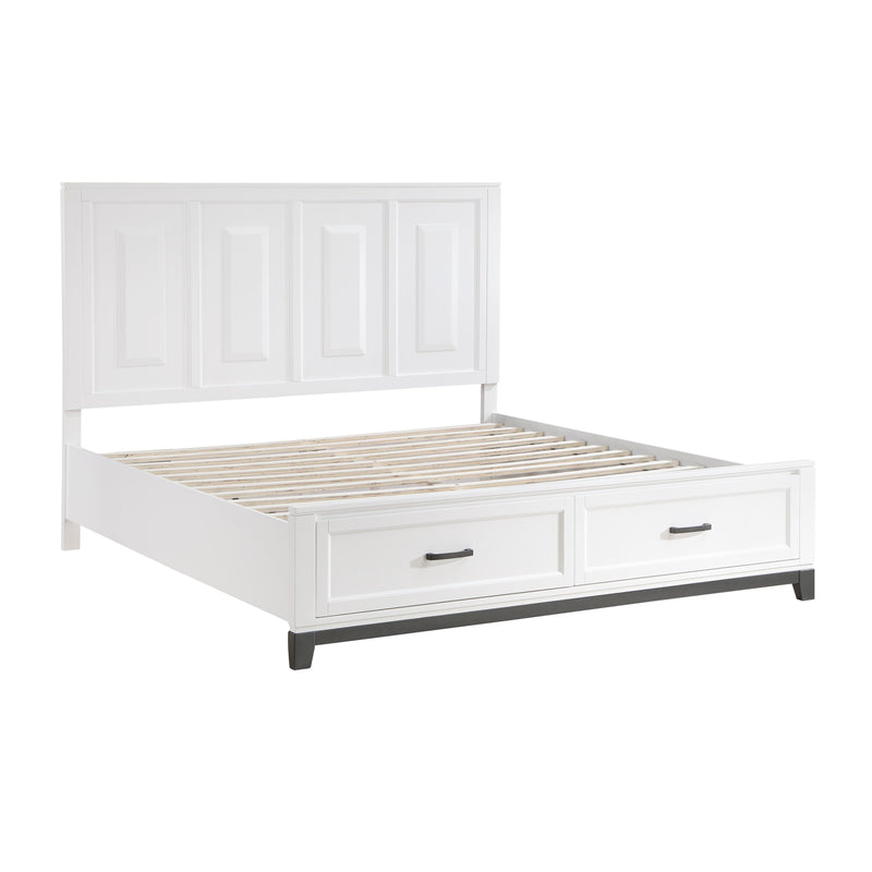 Homelegance Garretson 1450WHK-1EK* Eastern King Platform Bed with Footboard Storage IMAGE 4