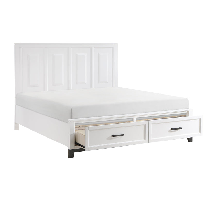 Homelegance Garretson 1450WHK-1EK* Eastern King Platform Bed with Footboard Storage IMAGE 5