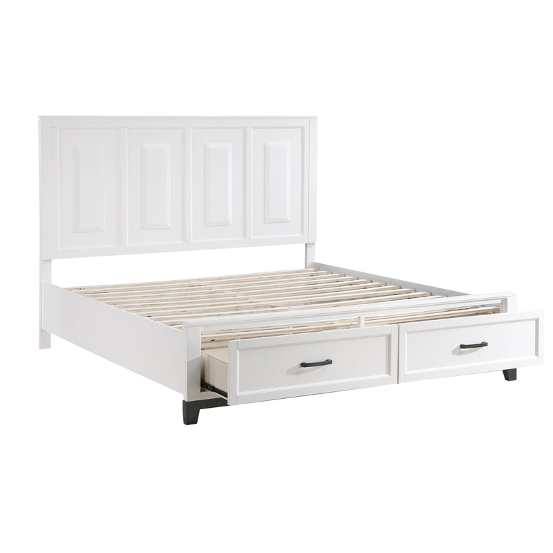 Homelegance Garretson 1450WHK-1EK* Eastern King Platform Bed with Footboard Storage IMAGE 6