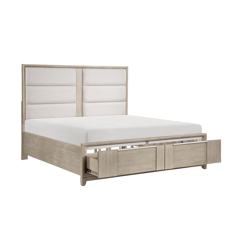 Homelegance McKewen 1820NK-1EK* Eastern King Platform Bed with Footboard Storage IMAGE 3