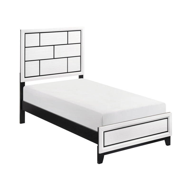 Homelegance Davi 1645WHT-1* Twin Bed IMAGE 2