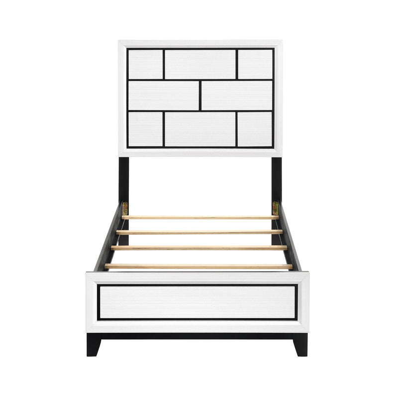 Homelegance Davi 1645WHT-1* Twin Bed IMAGE 3