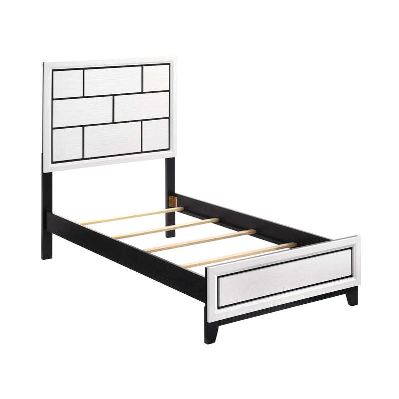 Homelegance Davi 1645WHT-1* Twin Bed IMAGE 4