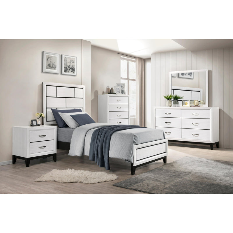 Homelegance Davi 1645WHT-1* Twin Bed IMAGE 6