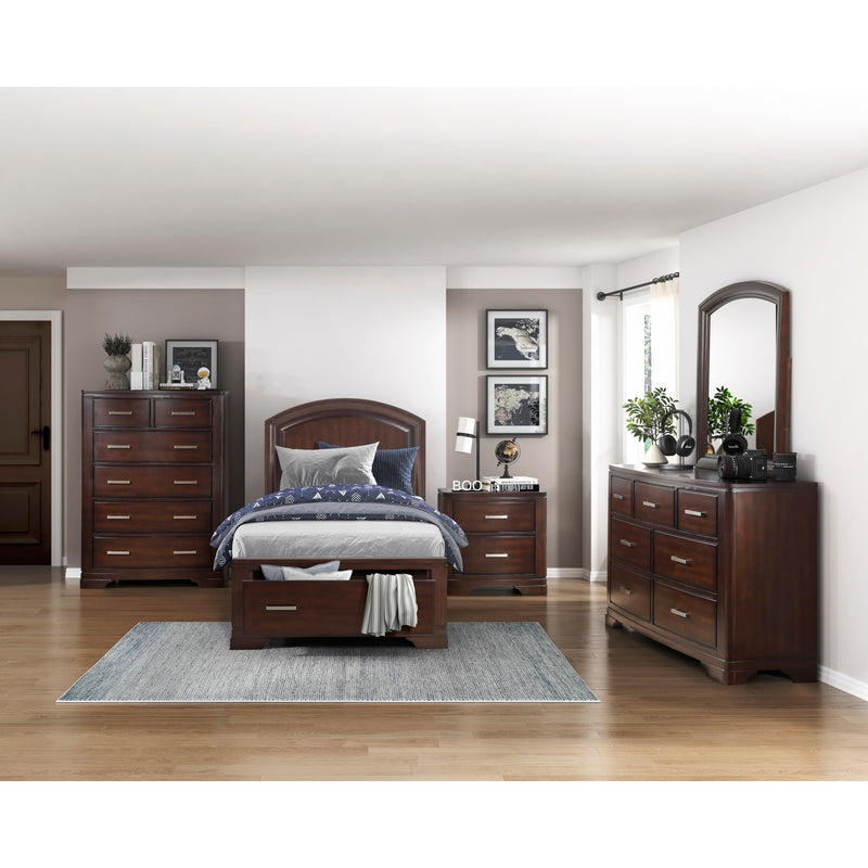 Homelegance Hudson 1520CHT-1* Twin Platform Bed with Footboard Storage IMAGE 4