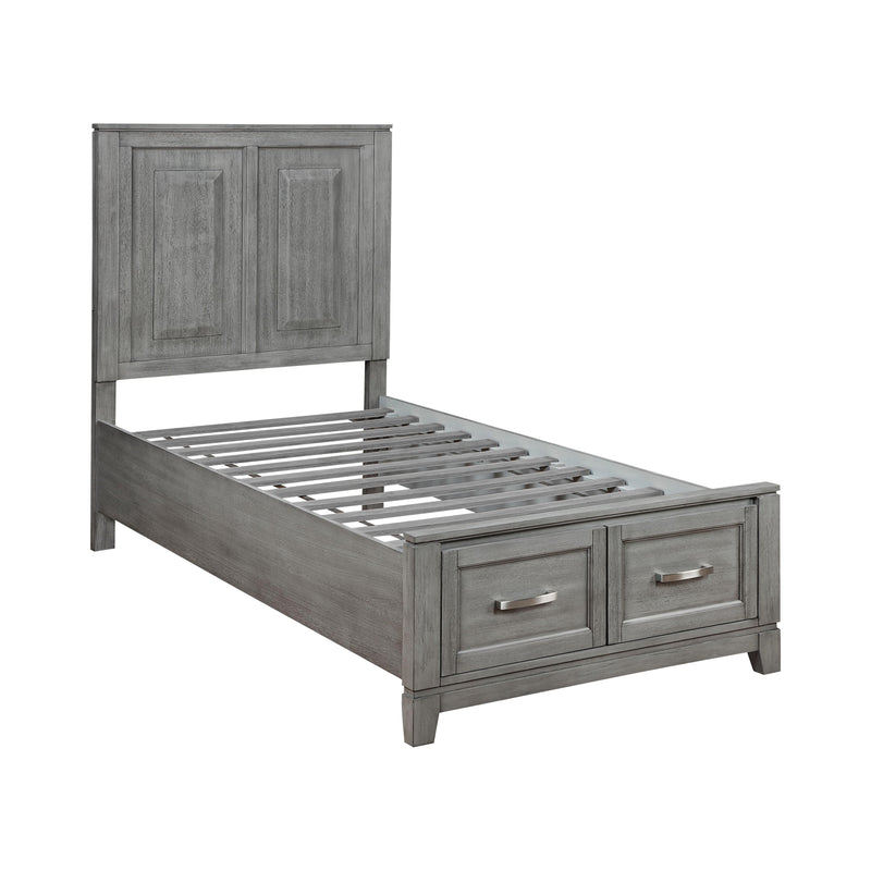 Homelegance Garretson 1450T-1* Twin Platform Bed with Footboard Storage IMAGE 4