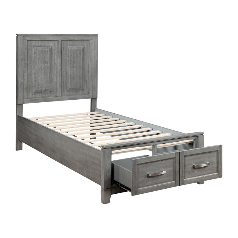 Homelegance Garretson 1450T-1* Twin Platform Bed with Footboard Storage IMAGE 6