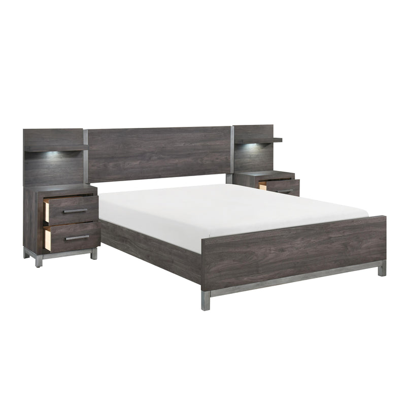 Homelegance Zephyr 1577DG-1*WB 5pc Set Queen Wall Bed (QB+2NS+2NS-P) IMAGE 5