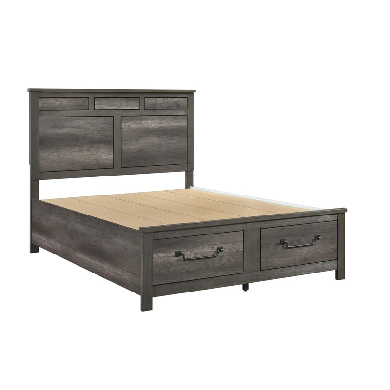 Homelegance Lenior 1342-1* Queen Platform Bed with Footboard Storage IMAGE 4