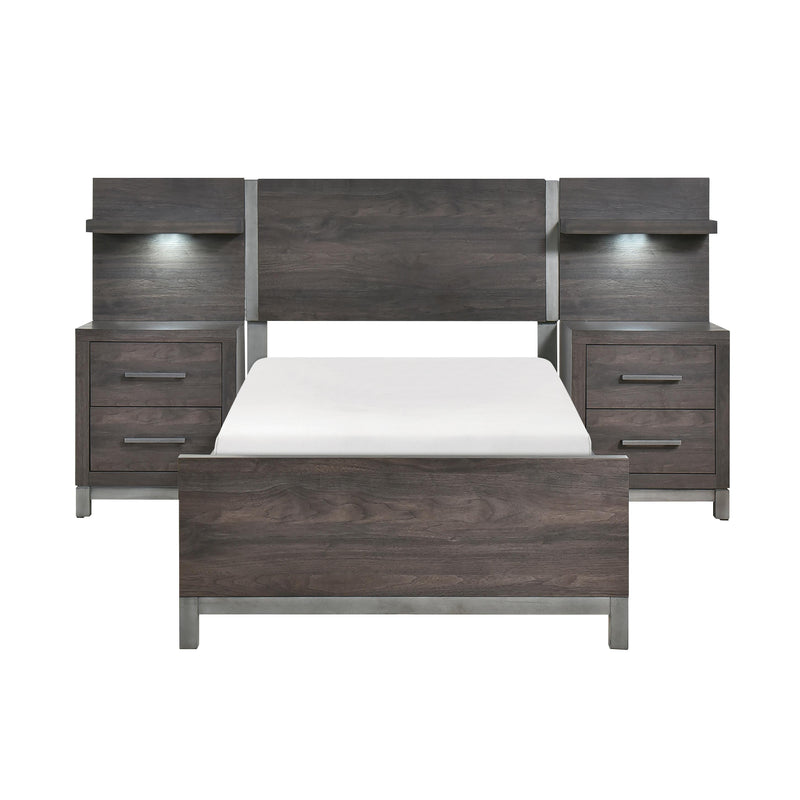 Homelegance Zephyr 1577DGT-1*WB 5pc Set Twin Wall Bed (TB+2NS+2NS-P) IMAGE 1