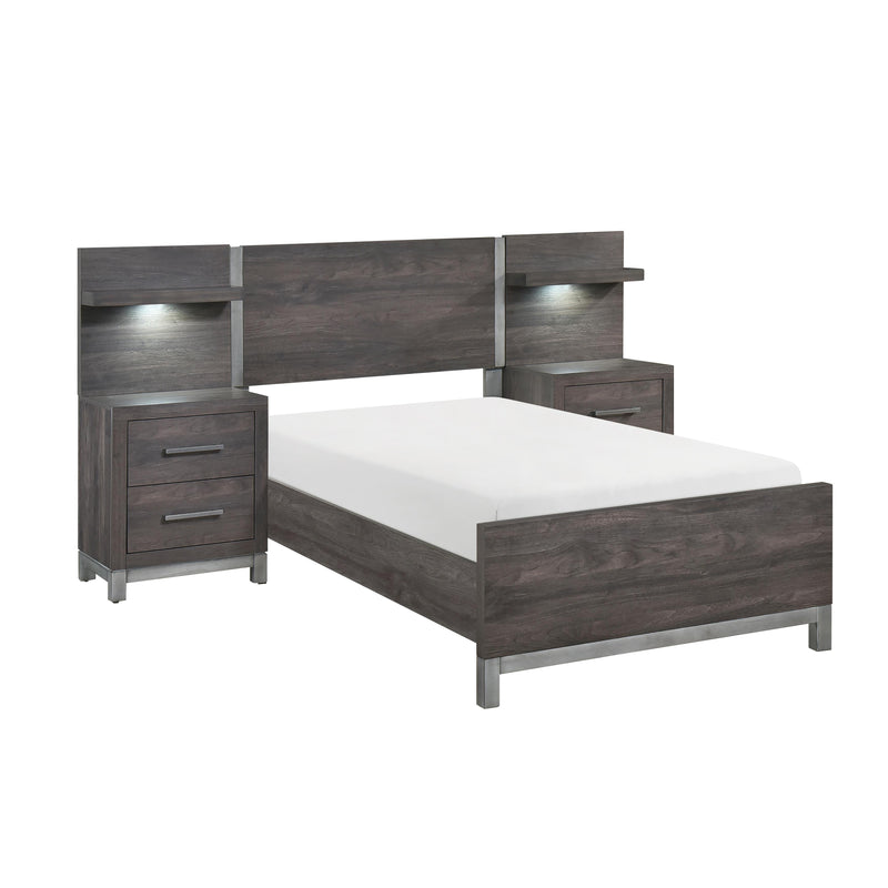 Homelegance Zephyr 1577DGT-1*WB 5pc Set Twin Wall Bed (TB+2NS+2NS-P) IMAGE 3