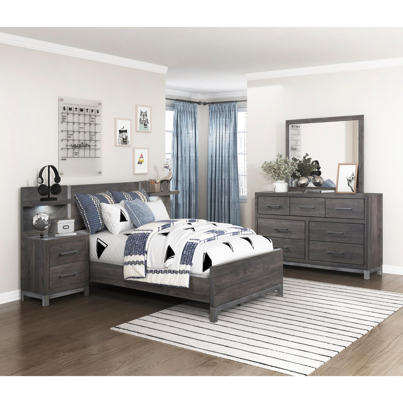 Homelegance Zephyr 1577DGT-1*WB 5pc Set Twin Wall Bed (TB+2NS+2NS-P) IMAGE 7