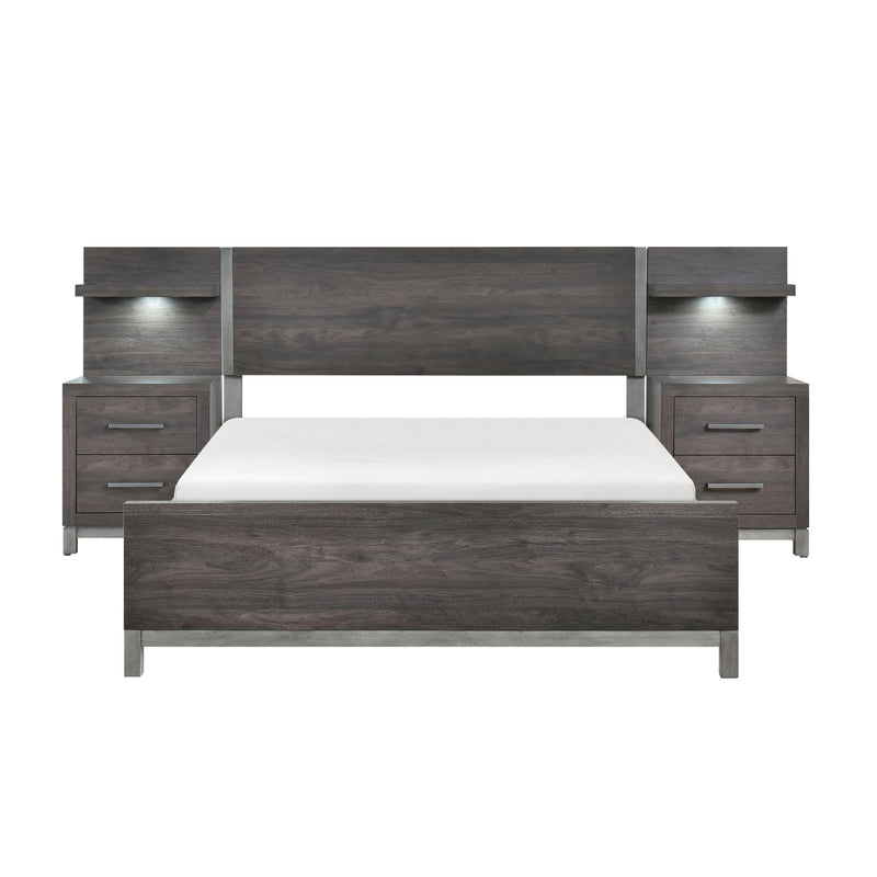 Homelegance Zephyr 1577DGF-1*WB 5pc Set Full Wall Bed (FB+2NS+2NS-P) IMAGE 1