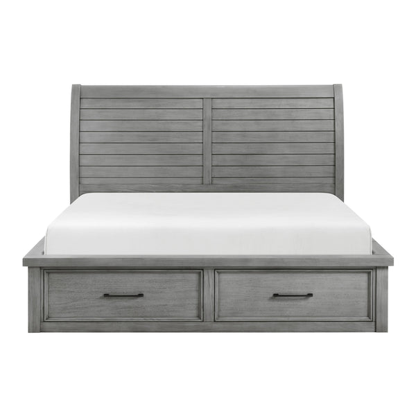 Homelegance Logandale 1559DG-1* Queen Platform Bed with Footboard Storage IMAGE 1