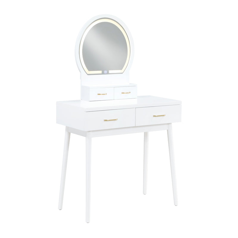 Homelegance Camilla 4565WH Vanity Dresser with Mirror and Stool IMAGE 4