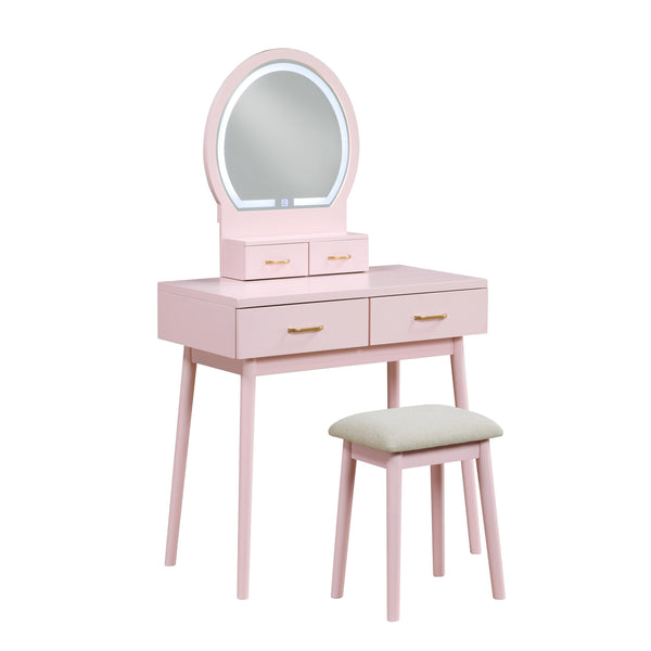 Homelegance Camilla 4565PK Vanity Dresser with Mirror and Stool IMAGE 1