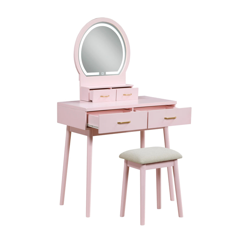 Homelegance Camilla 4565PK Vanity Dresser with Mirror and Stool IMAGE 2