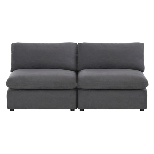 Homelegance Guthrie 9546GY-2AC* Armless Love Seat IMAGE 1