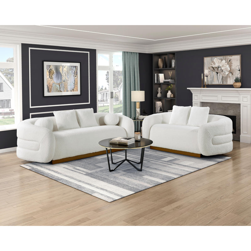 Homelegance Novella 8568WH-3 Sofa IMAGE 4