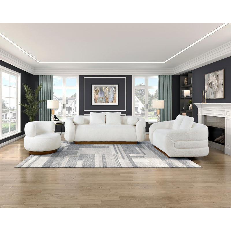 Homelegance Novella 8568WH-3 Sofa IMAGE 6