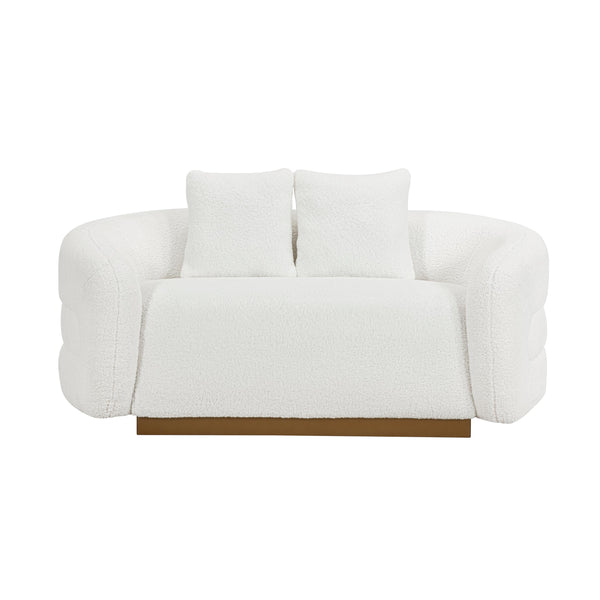 Homelegance Novella 8568WH-2 Love Seat IMAGE 1