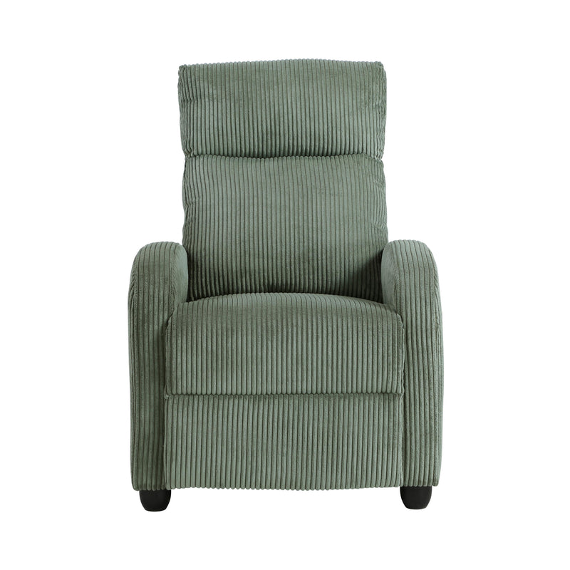 Homelegance Parsons 9588GRN-1PB Push Back Reclining Chair IMAGE 1