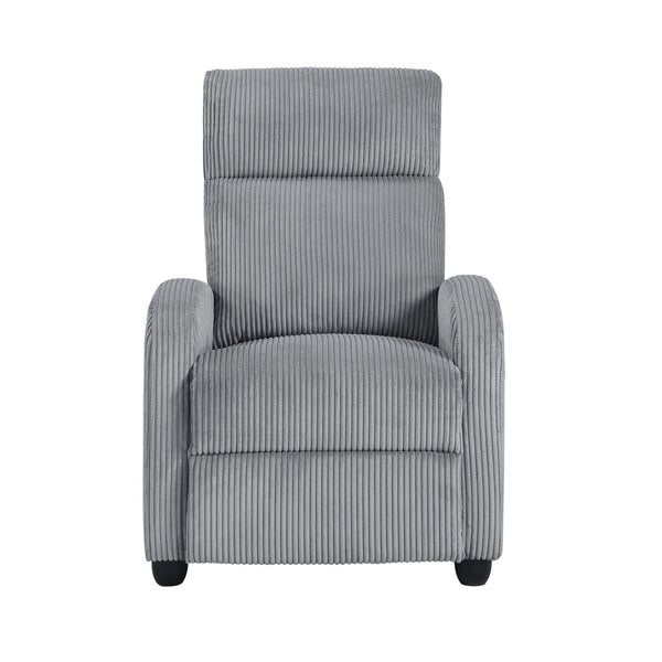 Homelegance Parsons 9588DGY-1PB Push Back Reclining Chair IMAGE 1