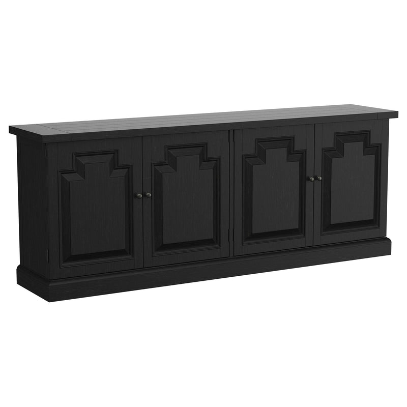 Coaster Furniture Florence 115535 4-door Dining Sideboard Buffet - Distressed Black IMAGE 1