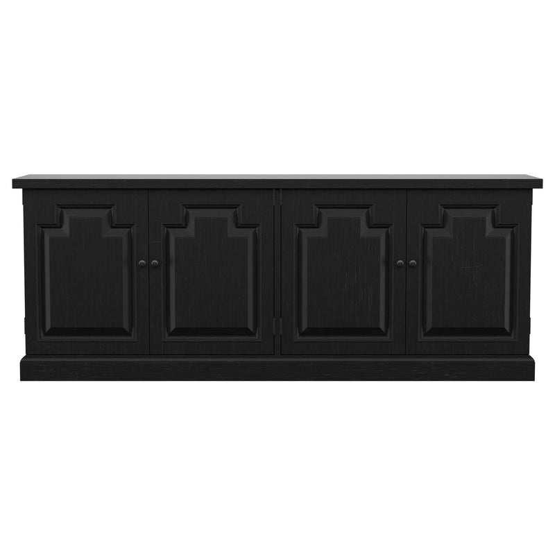 Coaster Furniture Florence 115535 4-door Dining Sideboard Buffet - Distressed Black IMAGE 3