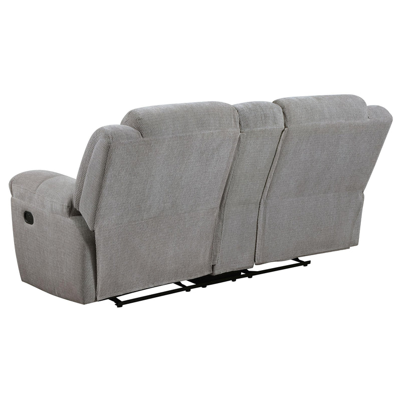 Coaster Furniture Gilson Reclining Fabric Loveseat with Console 602552 IMAGE 6