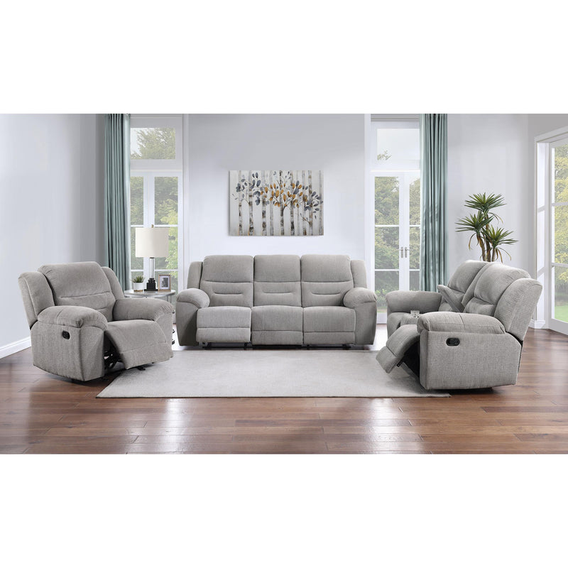 Coaster Furniture Gilson Reclining Fabric Loveseat with Console 602552 IMAGE 9