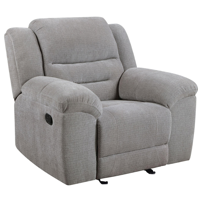 Coaster Furniture Gilson Glider Fabric Recliner 602553 IMAGE 1