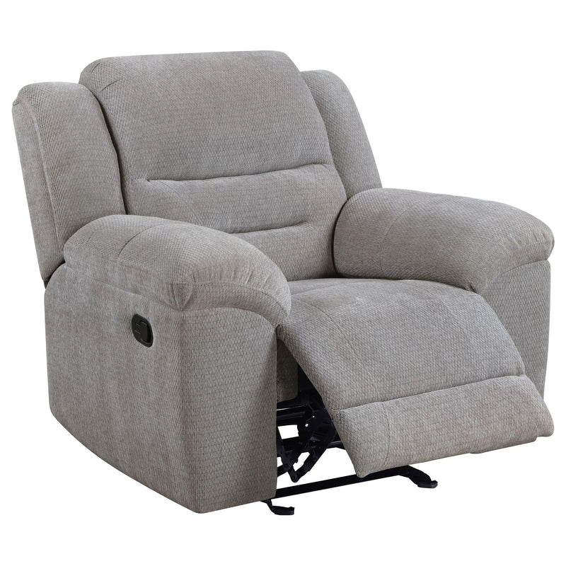 Coaster Furniture Gilson Glider Fabric Recliner 602553 IMAGE 4