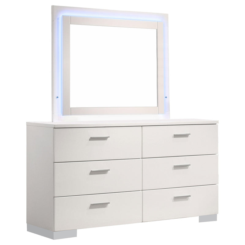 Coaster Furniture Felicity 6-Drawer Dresser with Mirror 203503ML IMAGE 1