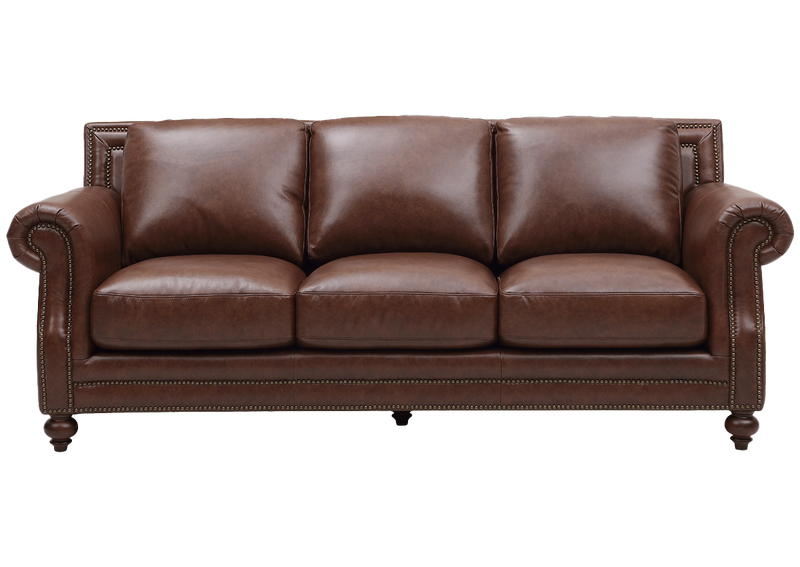 Leather Italia USA Bayliss Stationary Leather Sofa 1669-4855-031721