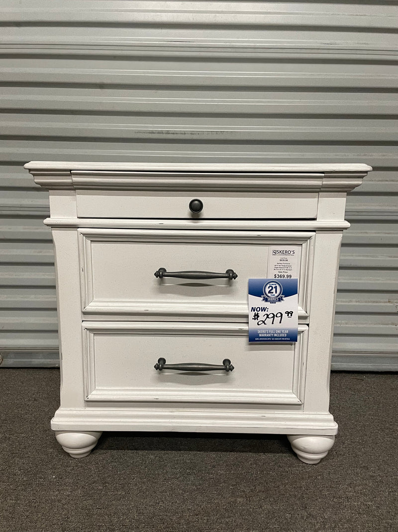 Kanwyn Three Drawer Nightstand by Ashley (CLEARANCE)