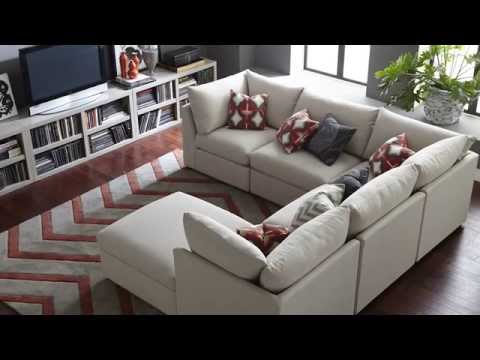 Bassett Beckham Fabric Sectional Beckham 3974 Sectional EXTERNAL_VIDEO 1