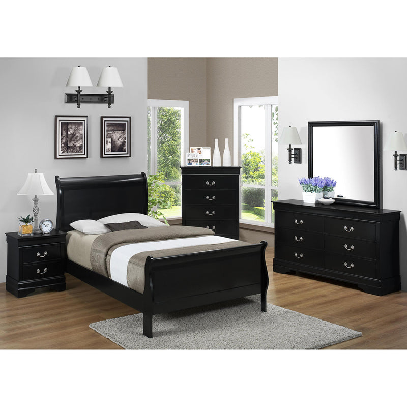 Crown Mark Louis Philip B3950 6 pc Twin Sleigh Bedroom Set IMAGE 1